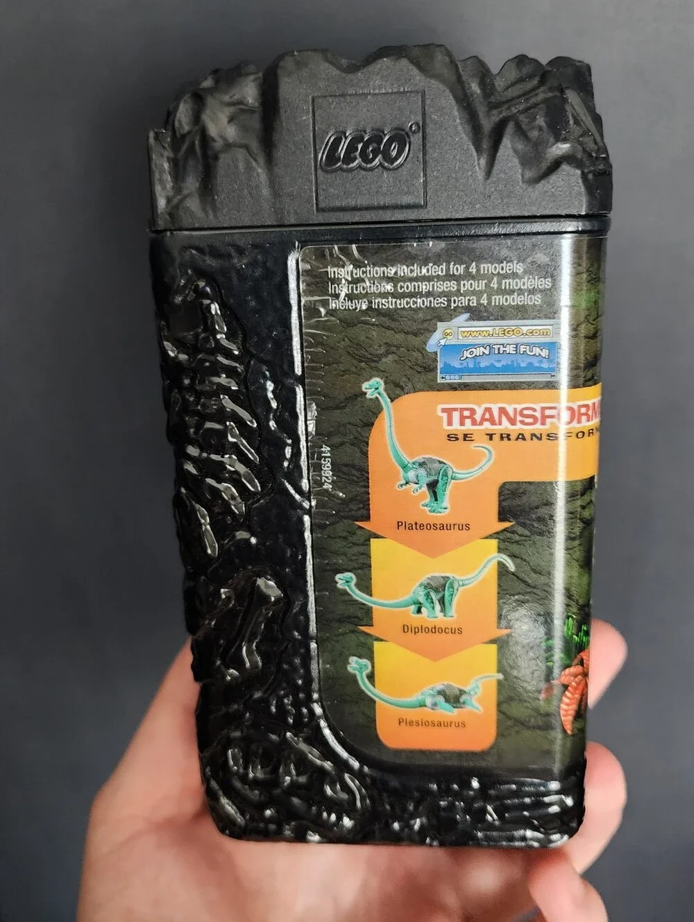 Lego Dinosaurs Brachiosaurus Set #6719 100% Complete 25 pcs Manual and Canister